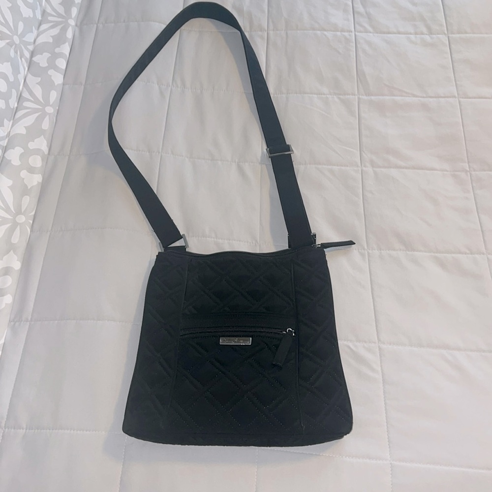 Vera Bradley crossbody black quilted purse
